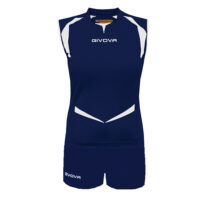 Kit dama Givova Punto, Bleumarin / Alb