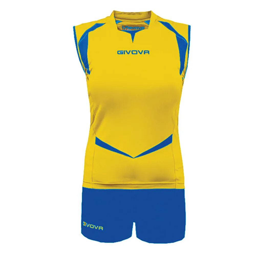 Kit dama Givova Punto, Galben / Albastru Royal - imagine 1