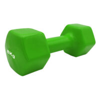 Gantera vinyl Ligasport, Verde (8 kg)