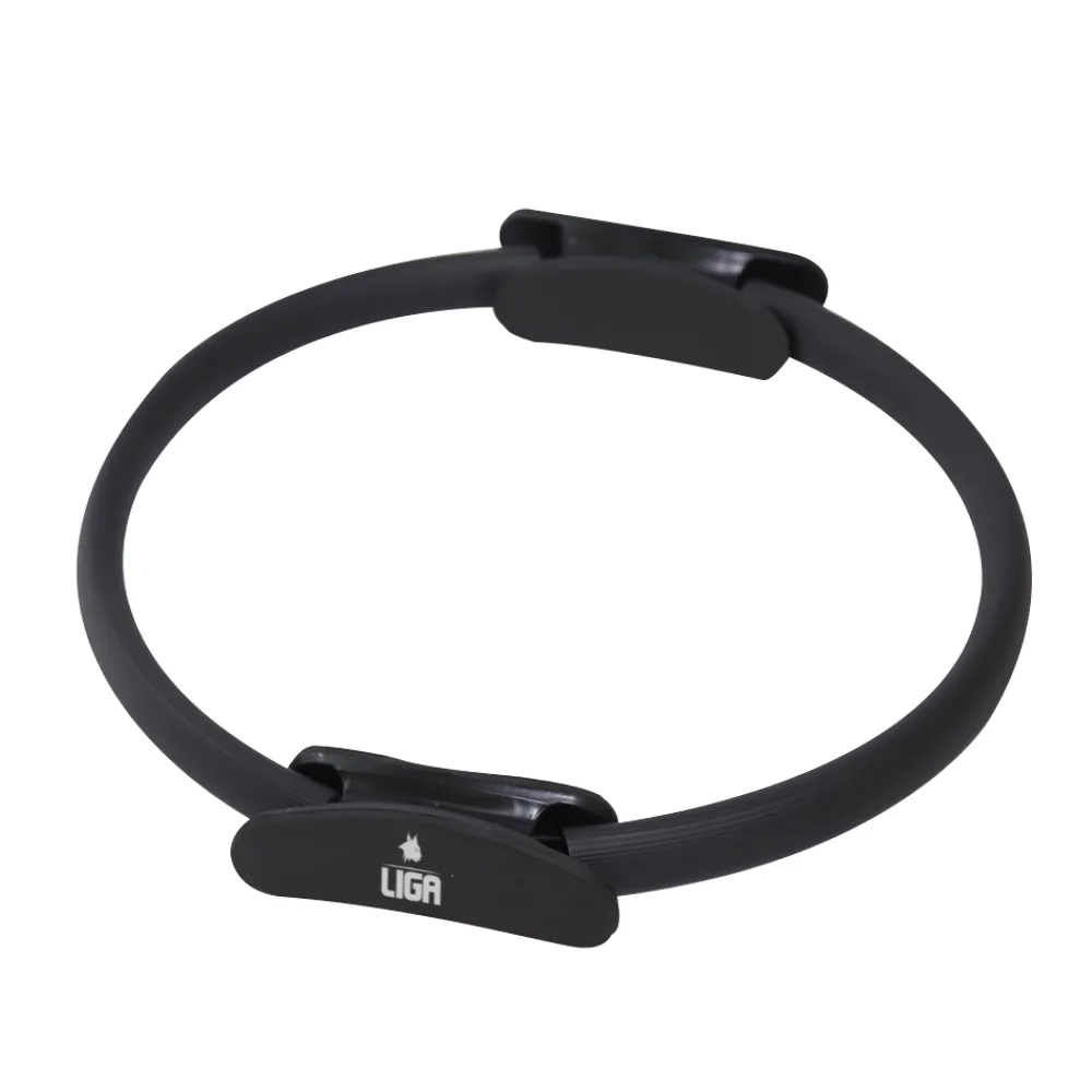 Inel Pilates Ligasport, Negru (Ø 38 cm) - imagine 1