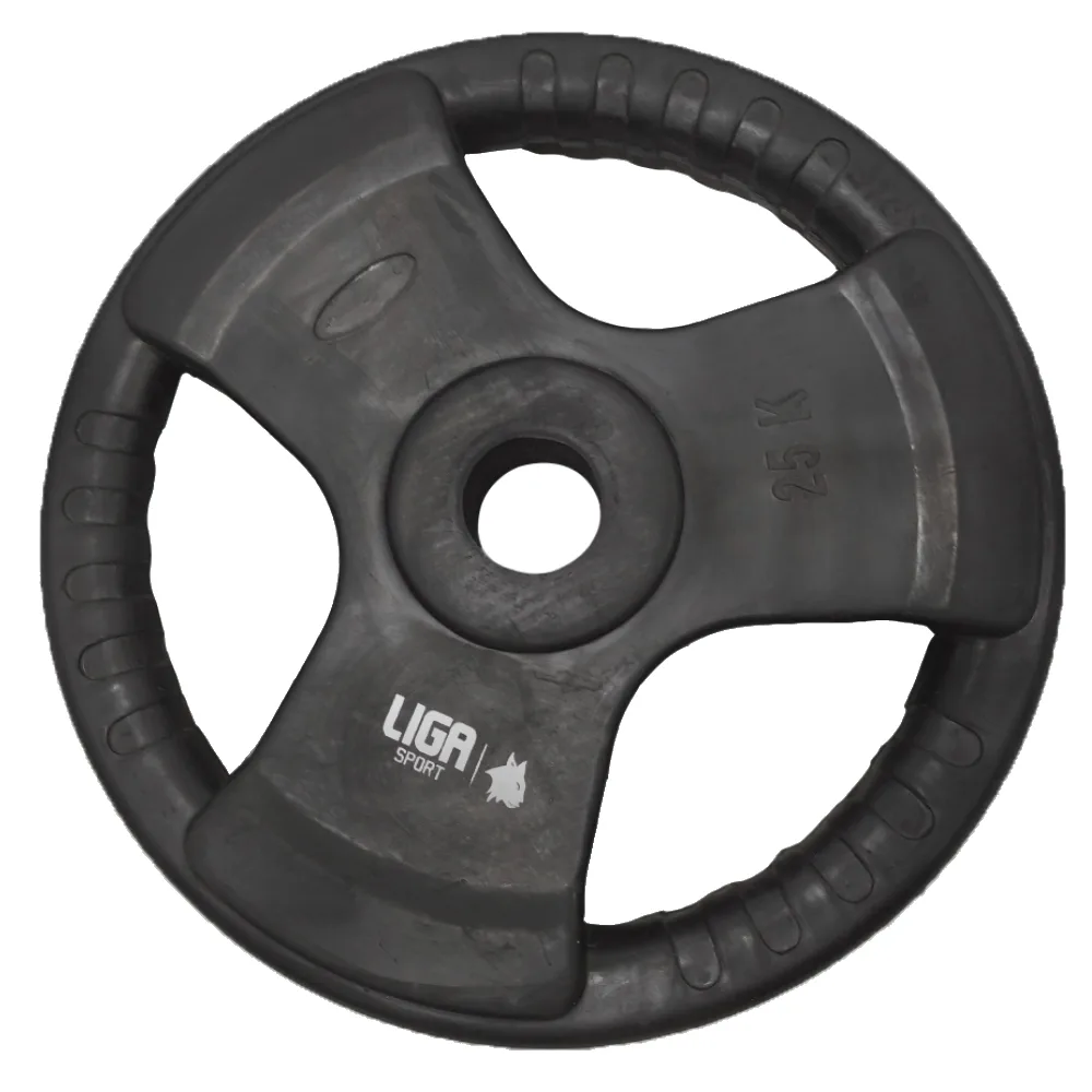 Disc greutate haltere olimpice 25 kg Ligasport (Ø 50 mm) - imagine 1