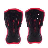 Aparatori fotbal Ligasport Economy, Negru / Rosu