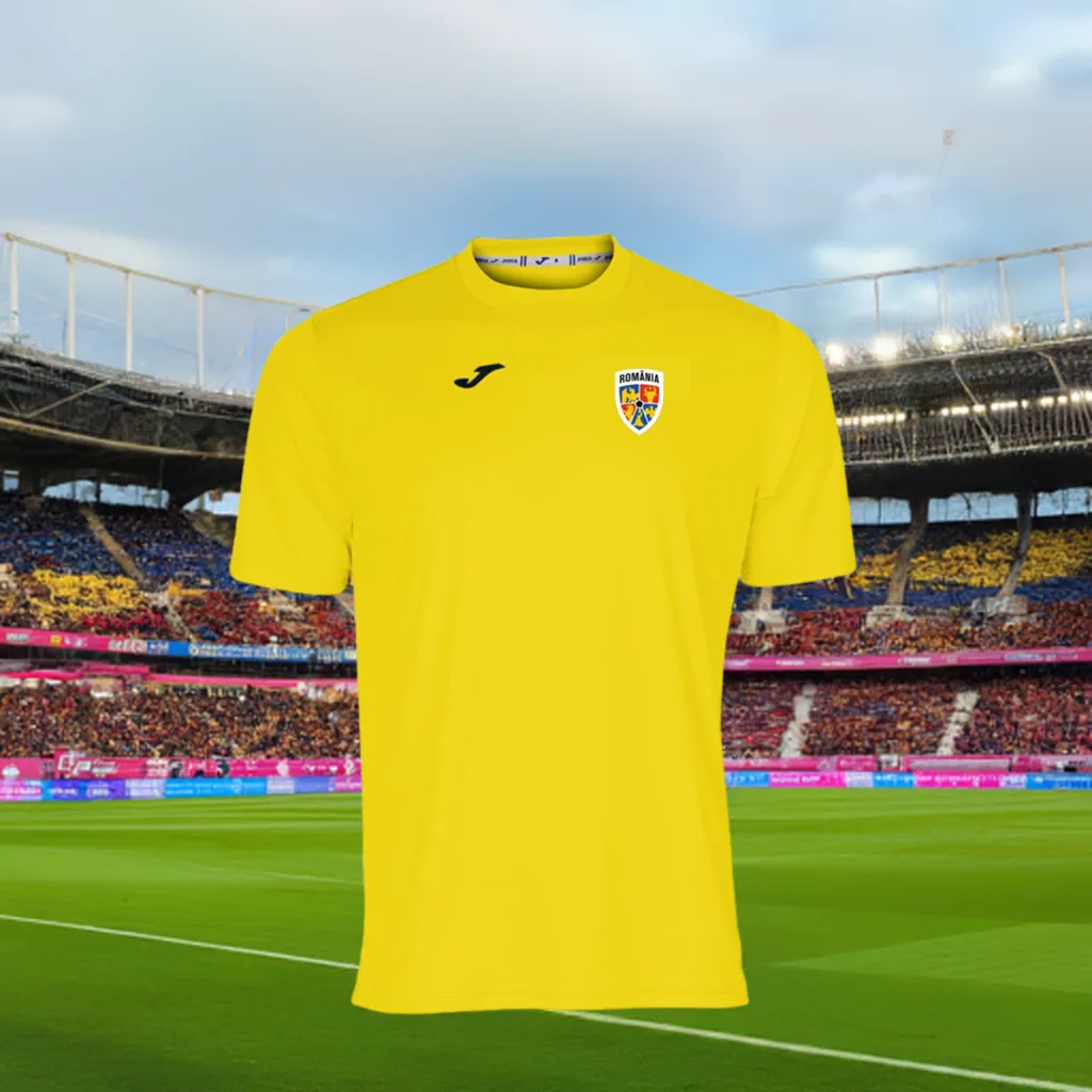 Tricou suporter Romania - Galben - imagine 1