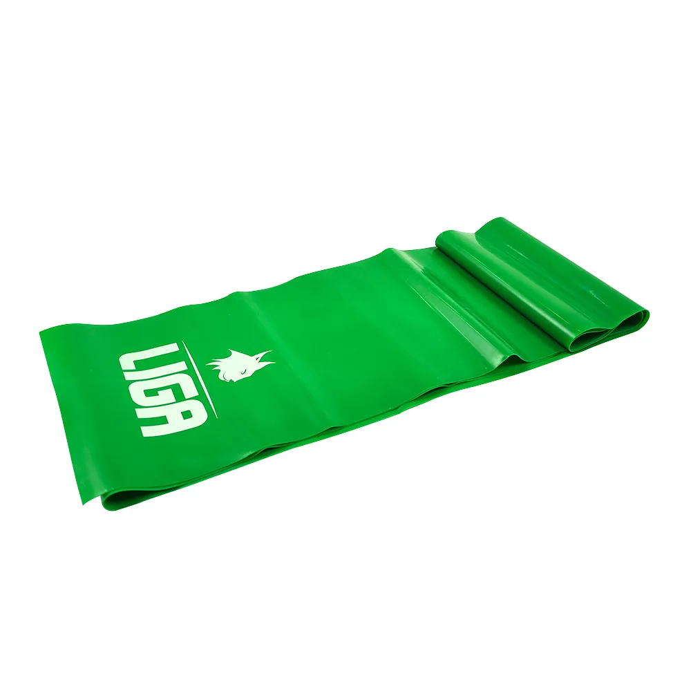 Banda elastica latex yoga Ligasport, Verde - imagine 1