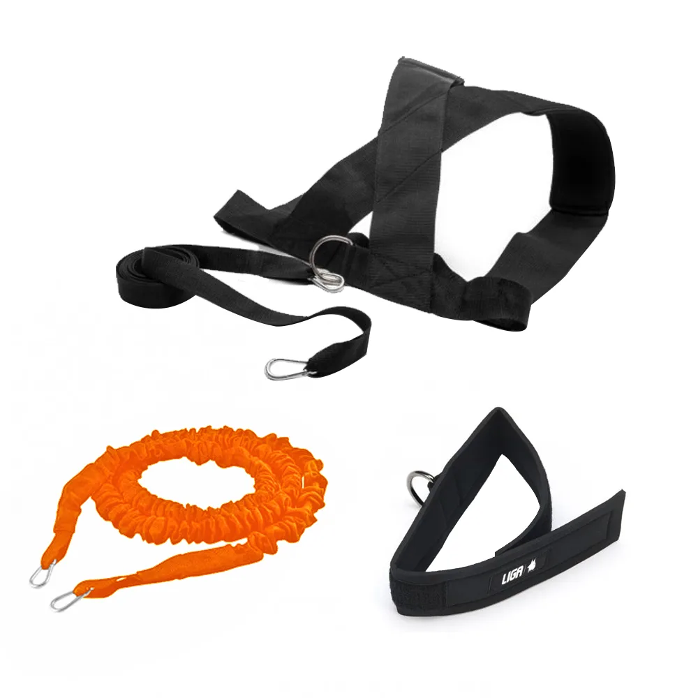Set coarda antrenament rezistenta Ligasport, Portocaliu - imagine 1