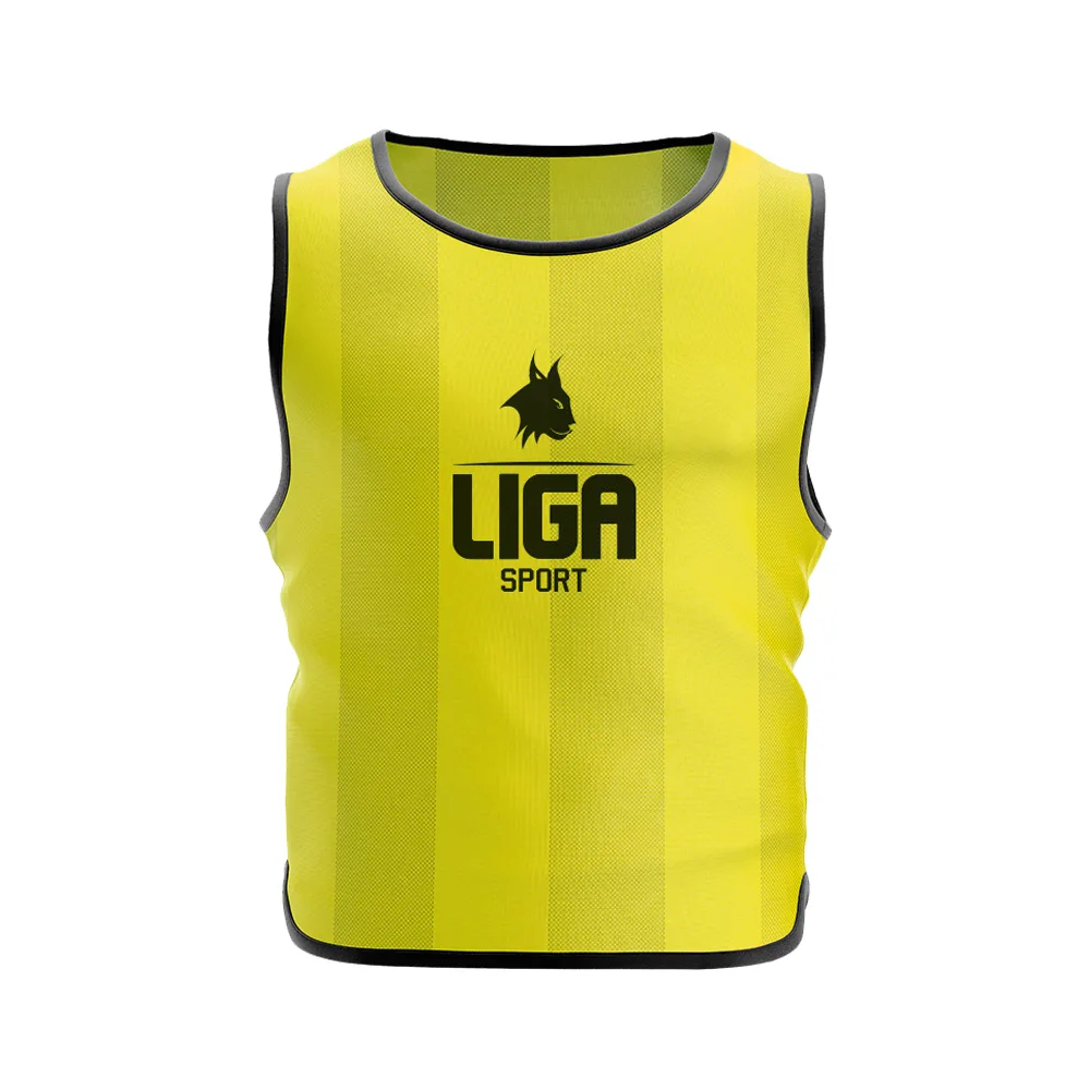 Vesta antrenament Ligasport Mesh, Galben Fluo - imagine 1