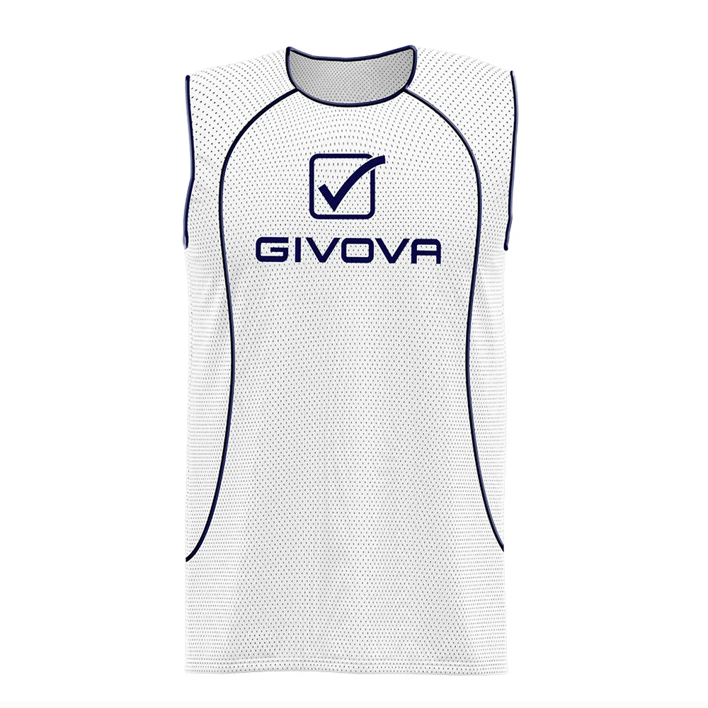 Vesta antrenament Givova Sponsor, Alb - imagine 1