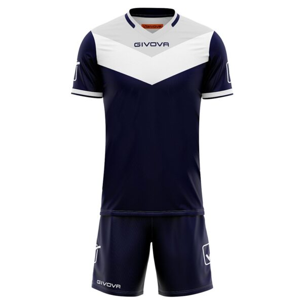 Kit echipament sportiv Givova Campo - Bleumarin/Gri - imagine 1