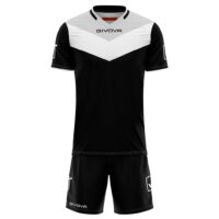 Kit echipament sportiv copii Givova Campo - Negru/Gri