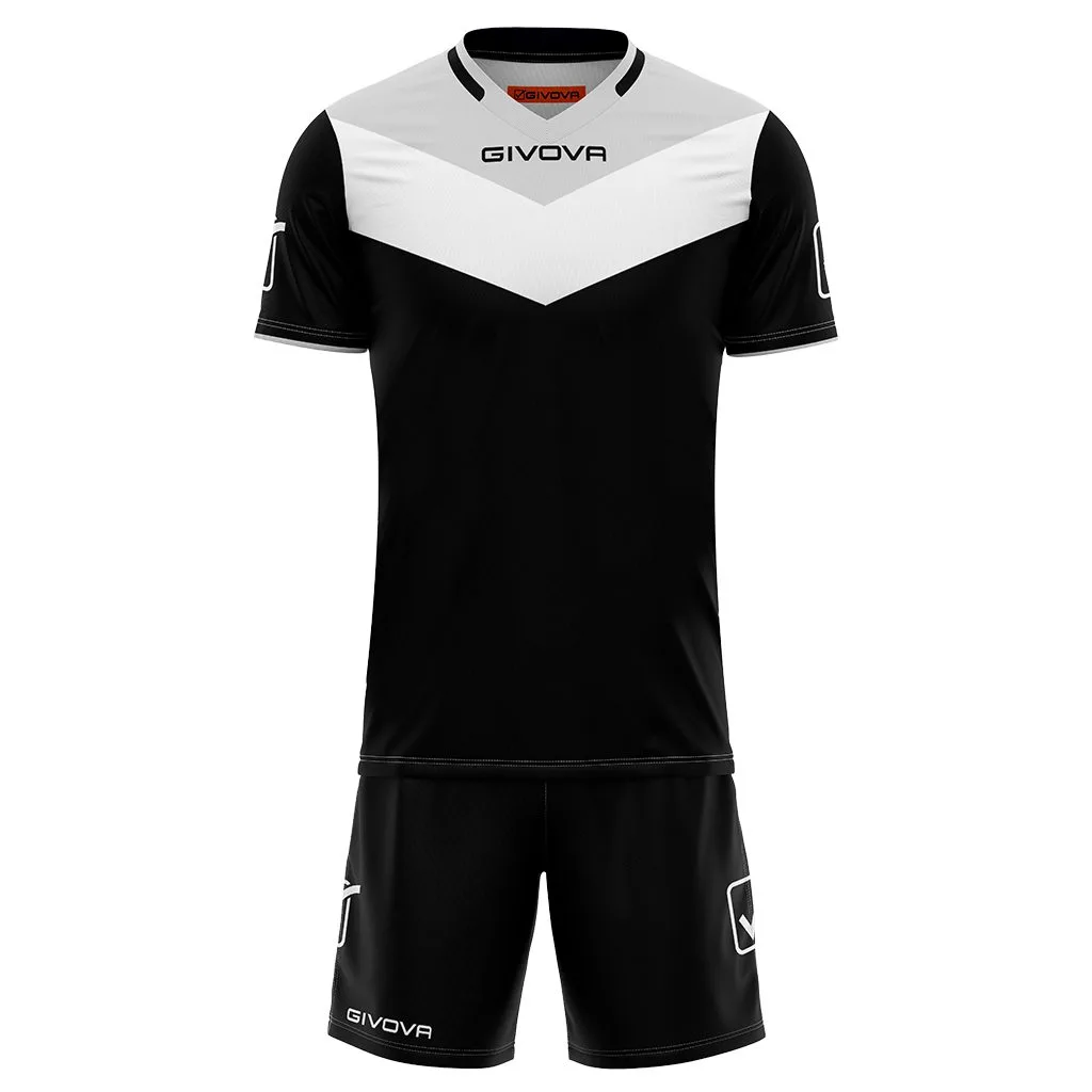Kit echipament sportiv copii Givova Campo - Negru/Gri - imagine 1