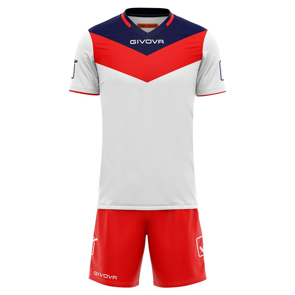 Kit echipament sportiv Givova Campo - Rosu/Alb - imagine 1