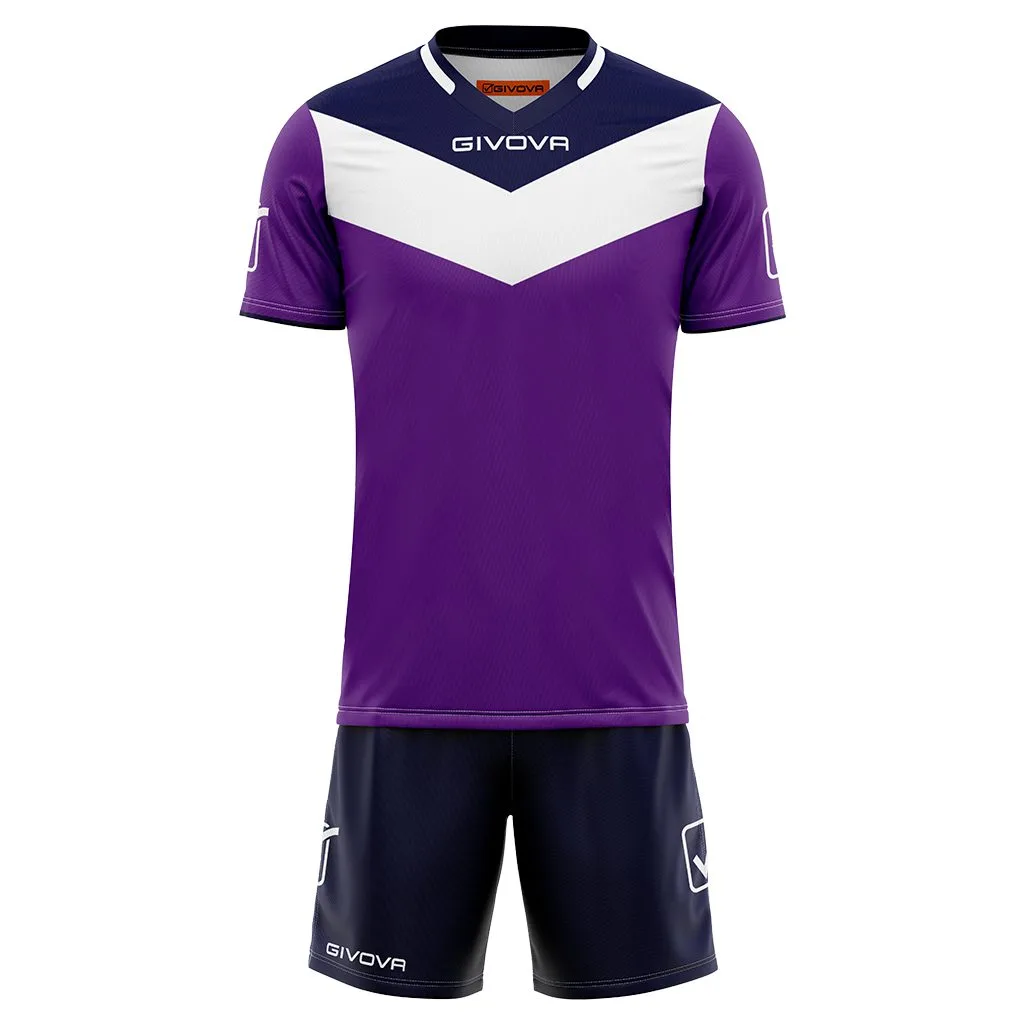Kit echipament sportiv Givova Campo - Violet/Blu - imagine 1