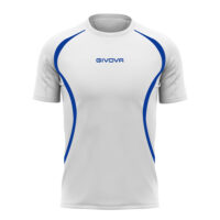 Tricou Givova Running, Alb / Albastru Royal - imagine 2