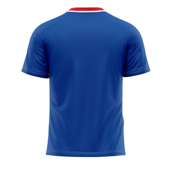 Tricou sport Givova Tratto, Albastru Royal / Rosu - imagine 6