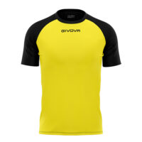 Lichidare lot - Tricou sport Givova Capo, Galben / Negru