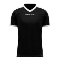 Lichidare lot - Tricou sport Givova Revolution, Negru / Alb