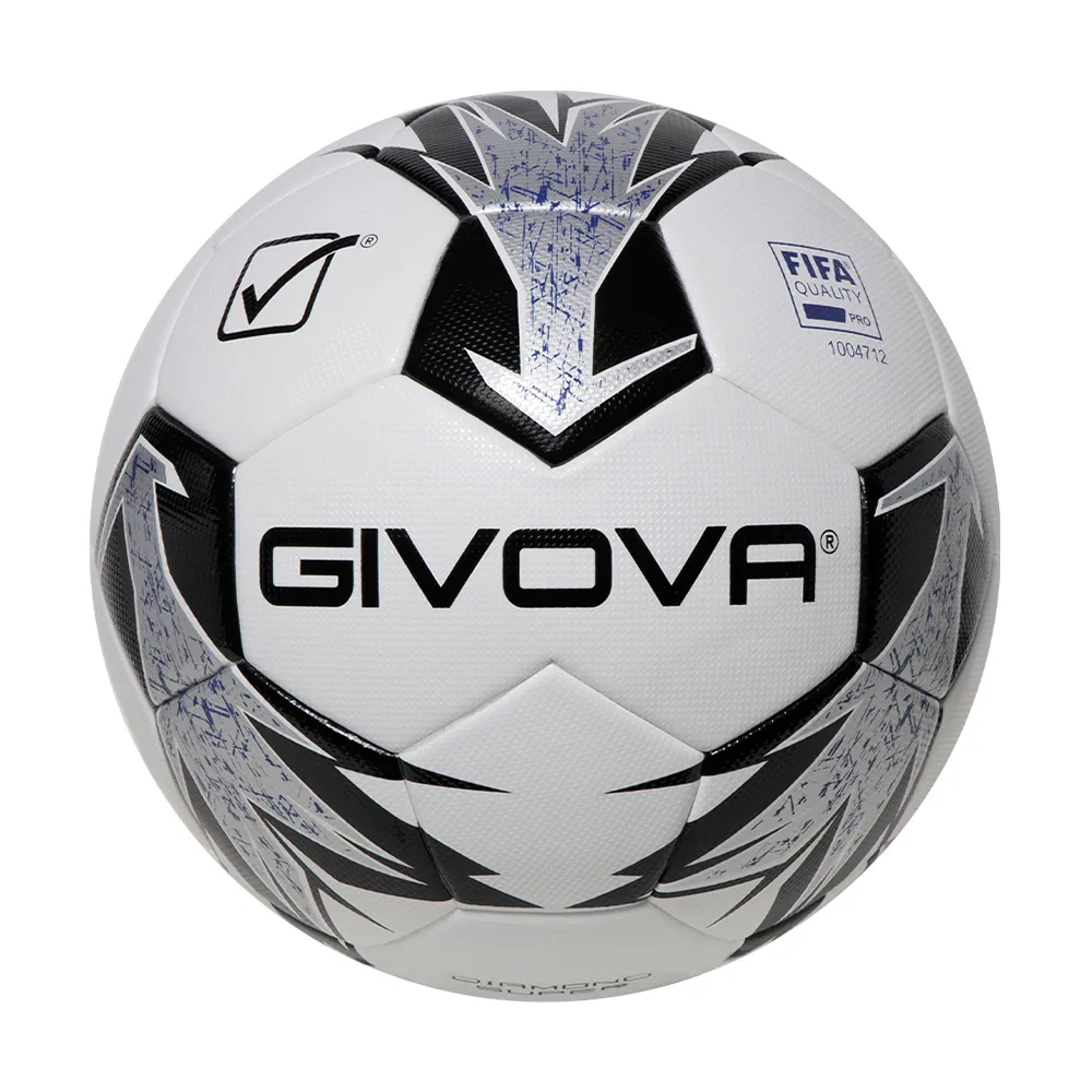 Minge fotbal Givova Super Diamond, Negru / Argintiu (Nr. 5) - imagine 1