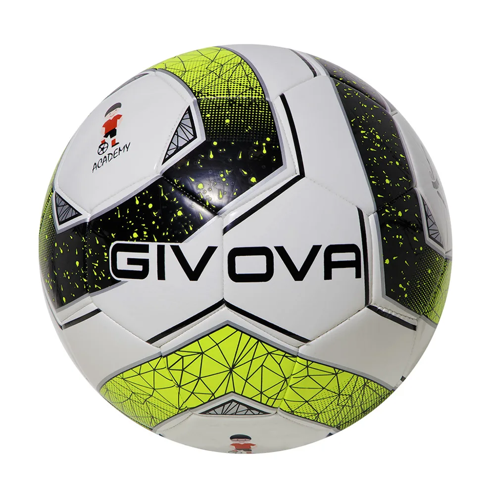 Minge fotbal Givova Academy School, Negru / Galben Fluo (Nr. 3) - imagine 1