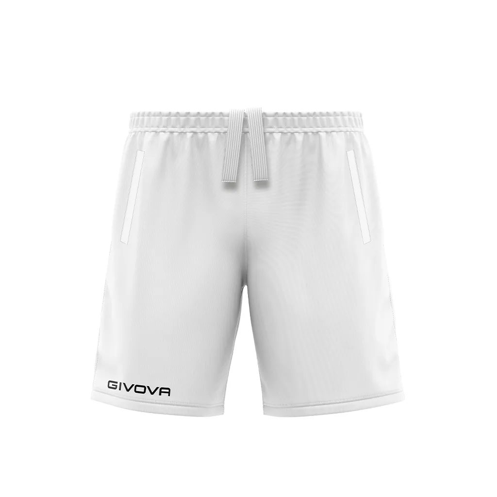Pantaloni scurti sport Givova Pocket, Alb - imagine 1