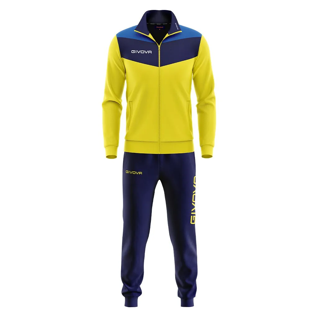 Trening unisex GIVOVA CAMPO, Galben / Bleumarin - imagine 1
