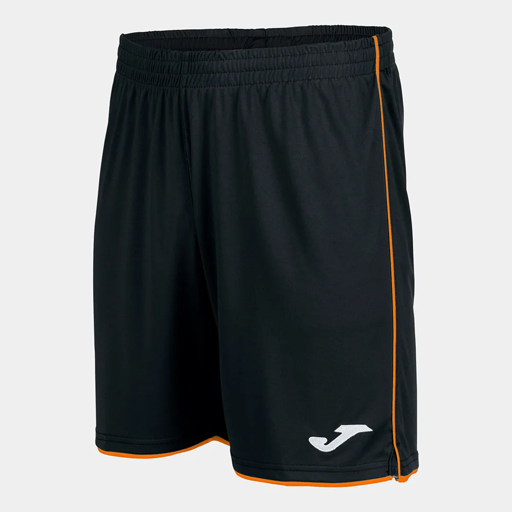 Pantaloni scurti sport Joma Liga, Negru / Portocaliu - imagine 1