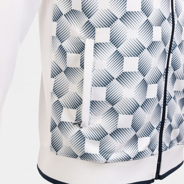 Bluza de trening cu gluga Joma Supernova III, Alb / Bleumarin - imagine 4