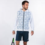 Bluza de trening cu gluga Joma Supernova III, Alb / Bleumarin - imagine 5