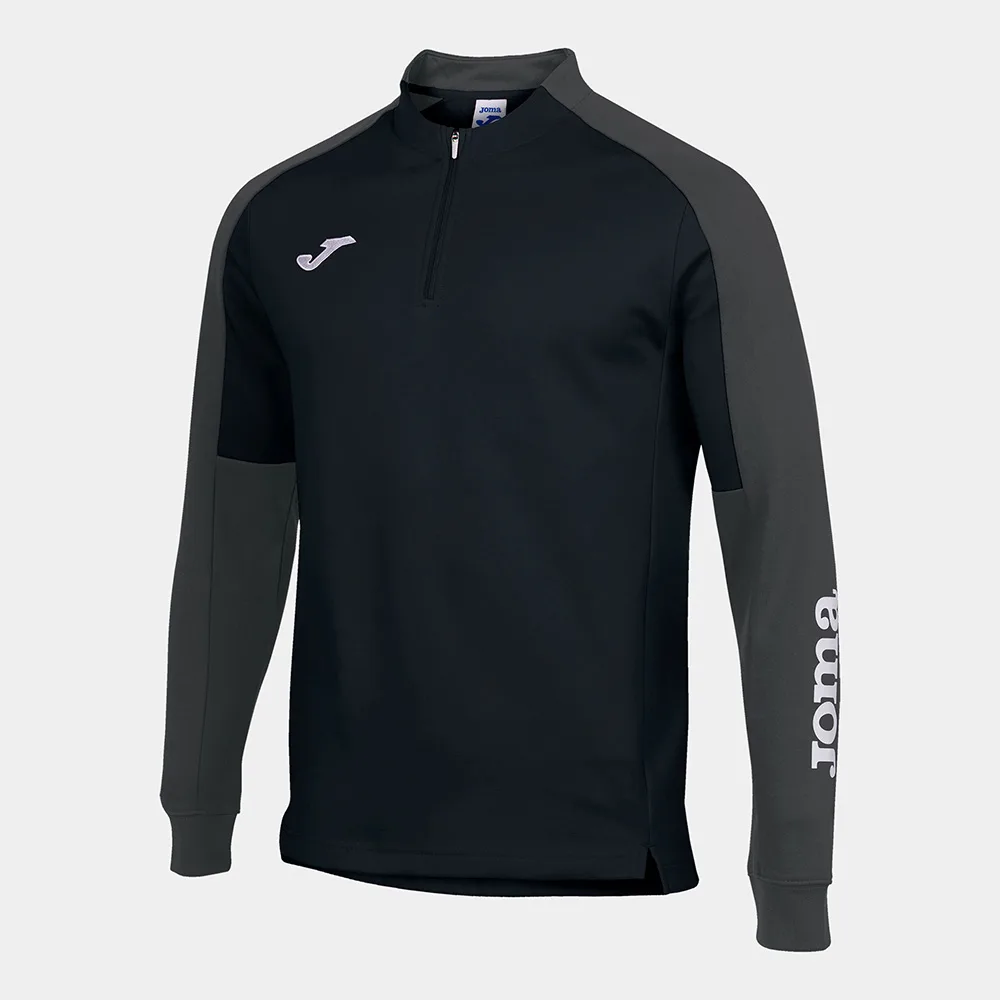 Bluza antrenament Joma Eco Championship, Negru / Gri Antracit - imagine 1