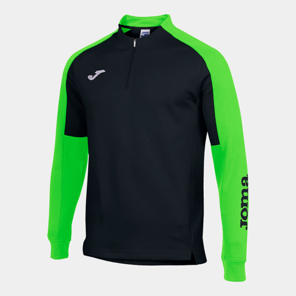 Bluza antrenament Joma Eco Championship, Negru / Verde Fluo - imagine 1