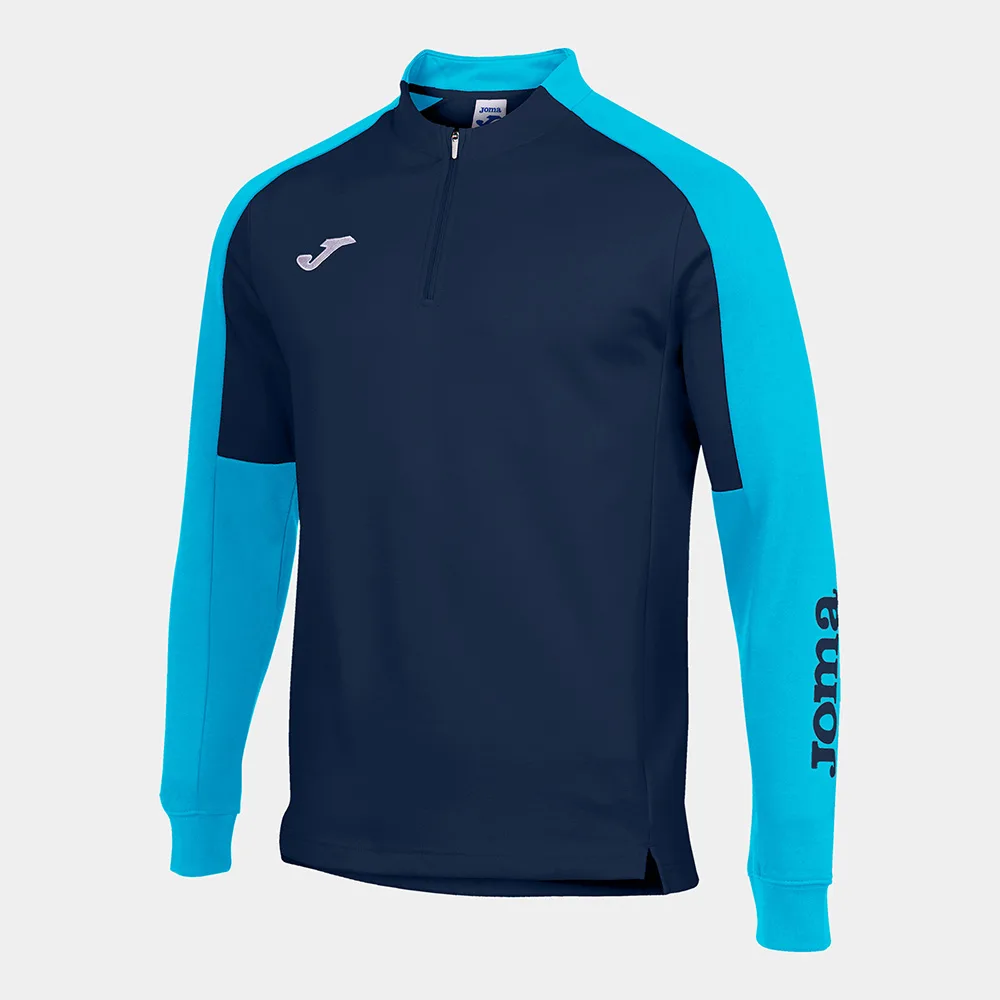 Bluza antrenament Joma Eco Championship, Bleumarin / Turcoaz Fluo - imagine 1