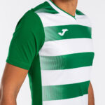 Tricou sport Joma Europa V, Verde / Alb - imagine 5