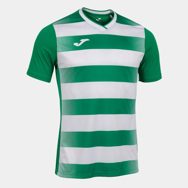 Tricou sport Joma Europa V, Verde / Alb - imagine 1
