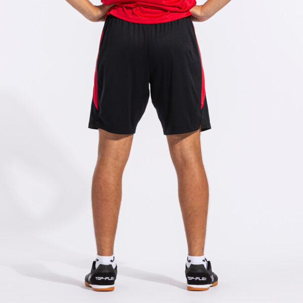 Pantaloni scurti sport Joma Glasgow, Negru / Rosu - imagine 10