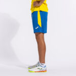 Pantaloni scurti sport Joma Glasgow, Albastru Royal / Galben - imagine 8