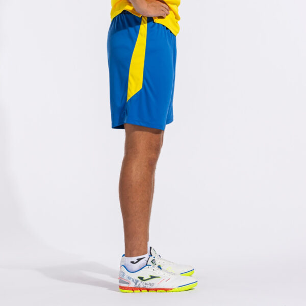 Pantaloni scurti sport Joma Glasgow, Albastru Royal / Galben - imagine 10