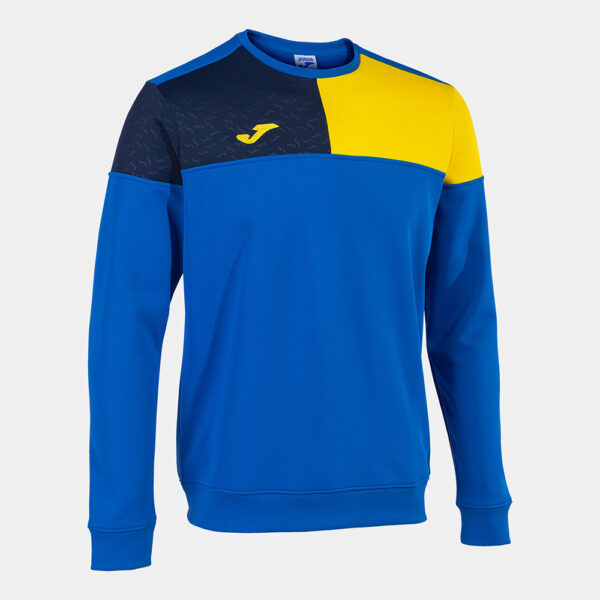 Bluza Joma Crew V, Albastru Royal / Galben - imagine 1
