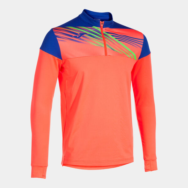 103100.047 Bluza antrenament Joma Elite X, Coral Fluo / Albastru Royal - imagine 1