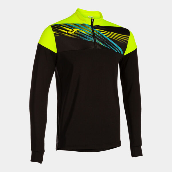 Bluza antrenament Joma Elite X, Negru / Galben Fluo - imagine 1