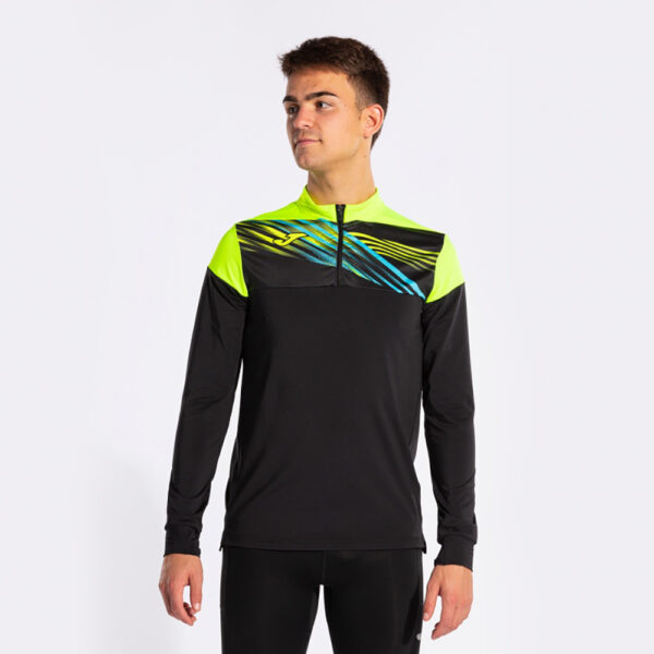 Bluza antrenament Joma Elite X, Negru / Galben Fluo - imagine 6