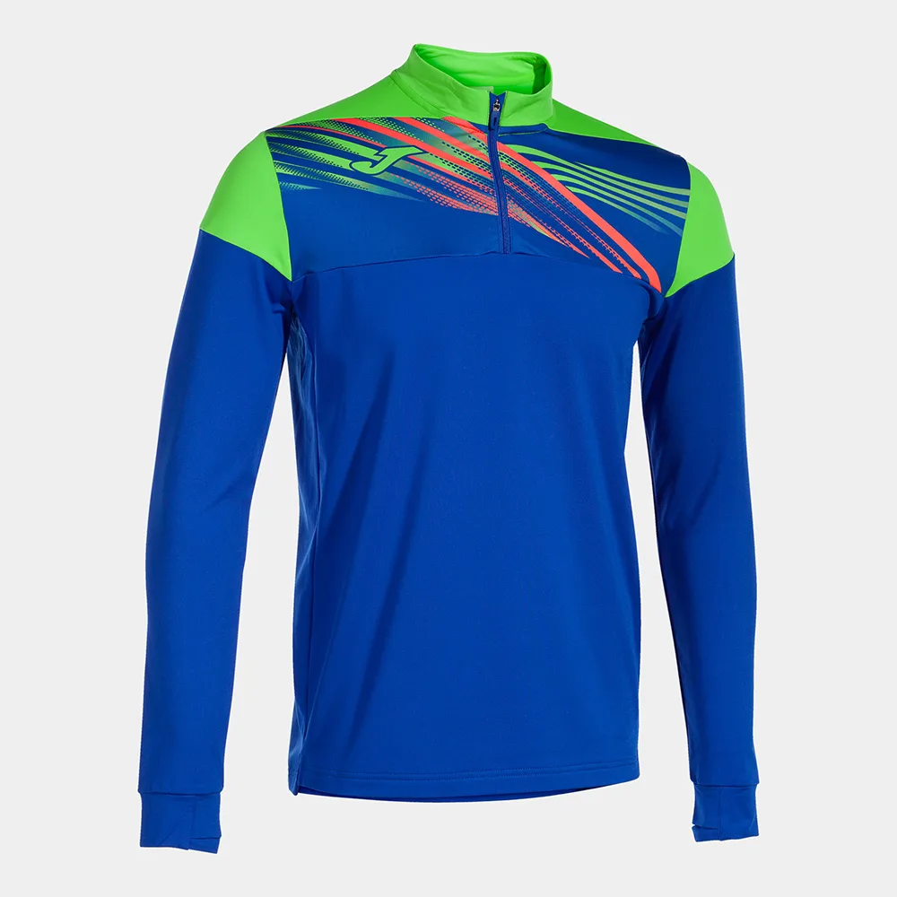 Bluza antrenament Joma Elite X, Albastru Royal / Verde Fluo - imagine 1
