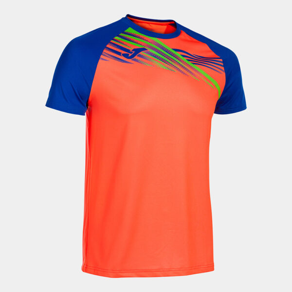 Tricou alergare Joma Elite X, Coral / Albastru Royal - imagine 1