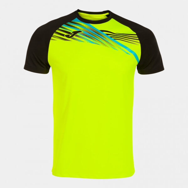 Tricou alergare Joma Elite X, Galben Fluo / Negru - imagine 3