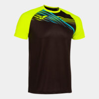 Tricou alergare Joma Elite X, Negru / Galben Fluo