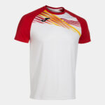 Tricou alergare Joma Elite X, Alb / Rosu