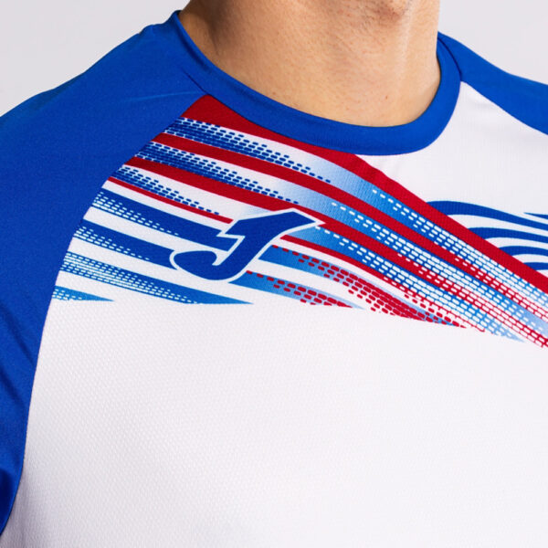 Tricou alergare Joma Elite X, Alb / Albastru Royal - imagine 5