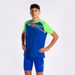 Tricou alergare Joma Elite X, Albastru Royal / Verde Fluo - imagine 3