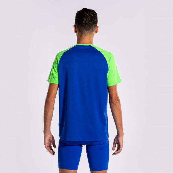 Tricou alergare Joma Elite X, Albastru Royal / Verde Fluo - imagine 4