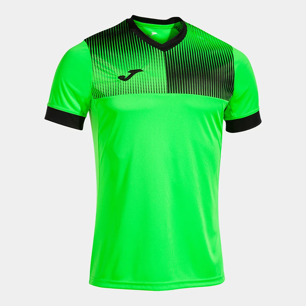Tricou fotbal Joma Supernova Eco, Verde Fluo / Negru - imagine 1