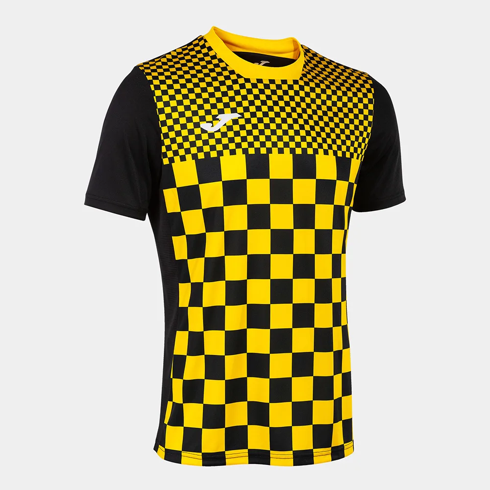 Tricou fotbal Joma Flag III, Negru / Galben - imagine 1