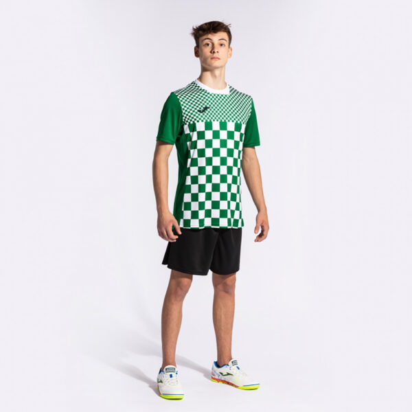 Tricou fotbal Joma Flag III, Verde / Alb - imagine 5
